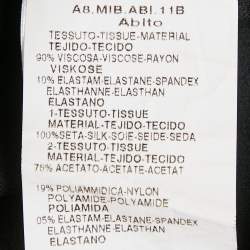 Pre Owned Max Mara Studio Navy Blue Crepe Short Dress M