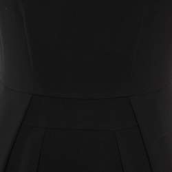 Pre Owned Max Mara Studio Black Crepe Pleated Short Dress M