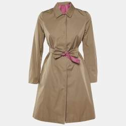 Max Mara Studio Brown Belted Trench Coat S