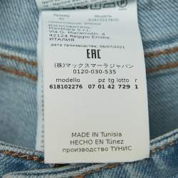 Max Mara Studio Blue Denim High Rise Zena Jeans M Waist 27"