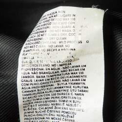 Pre Owned Max Mara Studio Black Wool Belted Long Coat M