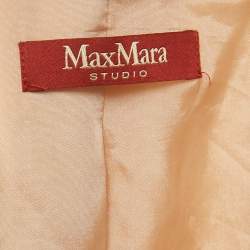 Pre Owned Max Mara Studio Pink Wool Regular Fit Blazer S