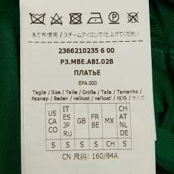 Pre Owned Max Mara Studio Green Jersey Maxi Dress S