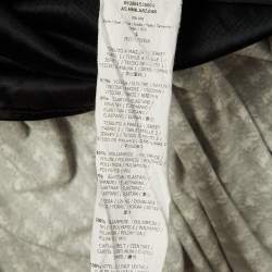 مملوكة مسبقًا Max Mara Studio Black Printed Jersey Midi Dress L