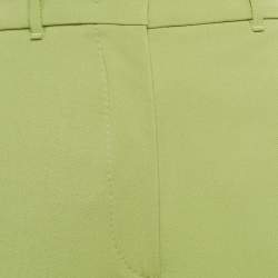 مملوكة مسبقًا Max Mara Studio Green Gabardine High-Rise Trousers S