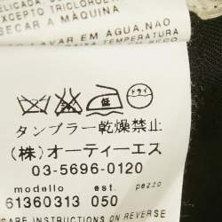 مملوكة مسبقًا بنطلون ماكس مارا ستوديو أسود جاباردين رسمي مقاس كبير جدًا