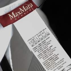 Max Mara Studio White Embroidered Cotton Layered Midi Dress M