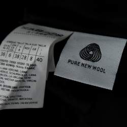 Max Mara Studio Black Wool Belted Didone Coat S 