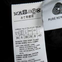 Max Mara Studio Black Wool Belted Didone Coat S 