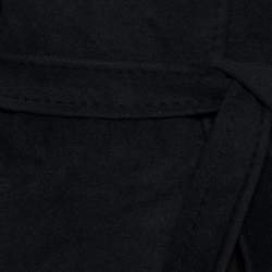 Max Mara Studio Black Wool Belted Didone Coat S 