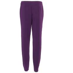 Max Mara Studio Purple Cady Tapered Formal Trousers L