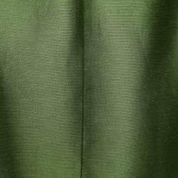 Pre Owned Max Mara Studio Green Linen Blend Cropped Blazer M