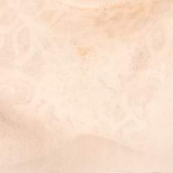 Max Mara Studio Pale Pink Lace Sequined Paneled Top S