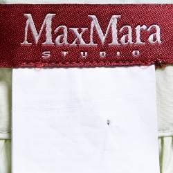 Max Mara Studio Light Green Cotton & Silk Mini Skirt S