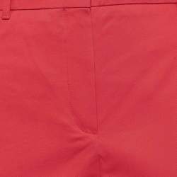 Max Mara Studio Red Gabardine Regular Fit Trousers L