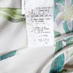 Max Mara Studio Multicolor Floral Printed Silk Short Dress L