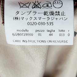 Pre Owned Max Mara Studio Pale Pink Printed Silk Sleeveless Dress M