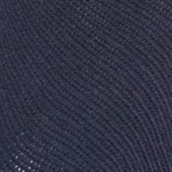 Pre Owned Max Mara Navy Blue Wool Knit Fringed Triangular Shawl 