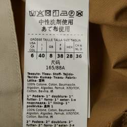 Pre Owned Max Mara Brown Cotton Jacket S