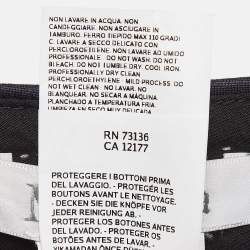 Pre Owned Max Mara Navy Blue Stretch Crepe Formal Trousers XS