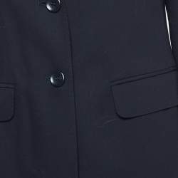 Max Mara Navy Blue Virgin Wool Blazer M