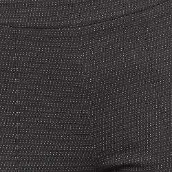 Max Mara Black Dots Pattern Stretch Knit Trousers S