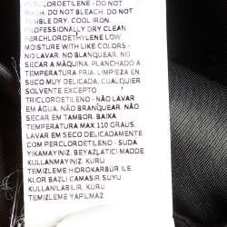 Pre Owned Max Mara Black Cashmere Belted Long Coat M