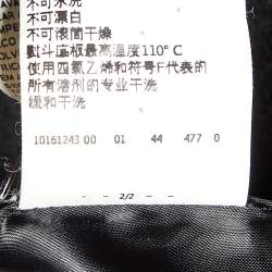 Pre Owned Max Mara Black Cashmere Belted Long Coat M