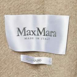 Max Mara Beige Double Cashmere Cape Coat S