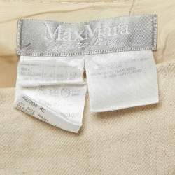 Max Mara Beige Linen Midi Skirt M