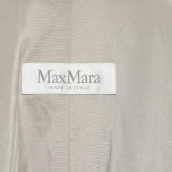 Max Mara Grey Wool Single Breasted Blazer M