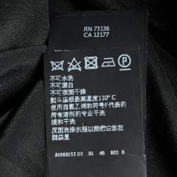 Pre Owned Max Mara Black Lurex Silk Fringed Sleeveless Top L