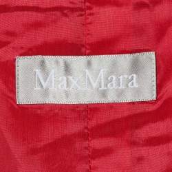 Max Mara Red Crepe Tailored Pant Suit S
