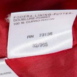 Max Mara Red Crepe Tailored Pant Suit S