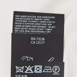 Pre Owned Max Mara Grey Silk Ruffled Maxi Skirt L