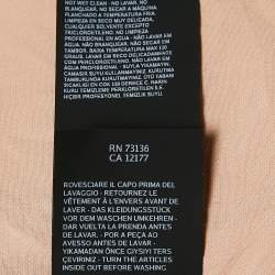 Pre Owned Max Mara Beige Crepe Drape Detail Sleeveless Dress M