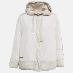 Max Mara The Cube Cream Polyamide Reversible Down Jacket S