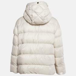 Max Mara The Cube Cream Polyamide Reversible Down Jacket S