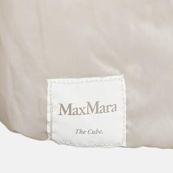 Max Mara The Cube Cream Polyamide Reversible Down Jacket S