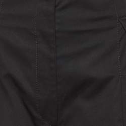 Pre Owned Max Mara Studio Black Cotton Pleated Culottes XS