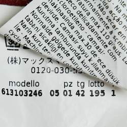 Pre Owned Max Mara Studio Light Brown Crepe Palazzo Pants M