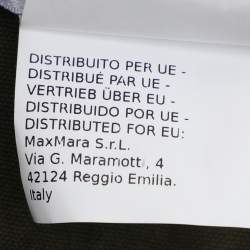 مملوكة مسبقًا Max Mara Green Cotton Mela Half Sleeve Shirt S