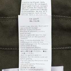 �مملوكة مسبقًا Max Mara Green Cotton Mela Half Sleeve Shirt S