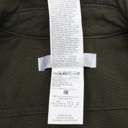 مملوكة مسبقًا Max Mara Green Cotton Mela Half Sleeve Shirt S