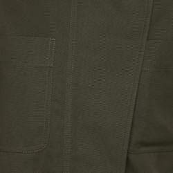 مملوكة مسبقًا Max Mara Green Cotton Mela Half Sleeve Shirt S