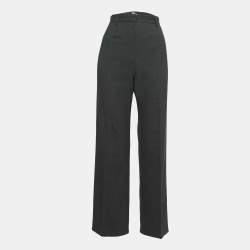 Max Mara Charcoal Grey Wool Formal Pants M