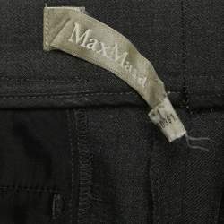 Max Mara Charcoal Grey Wool Formal Pants M
