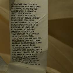 Pre Owned Max Mara Off-White Linen Gabardine Double Breasted Blazer S