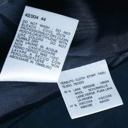 Max Mara Navy Blue Wool Blend Single Breasted Blazer M