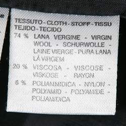 Pre Owned Max Mara Black Wool Blend Pants Suit M